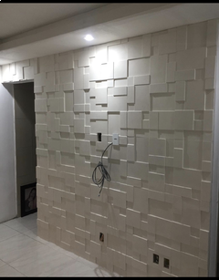Placas De Gesso 3D Modelo Mosaico 40cmx40cm