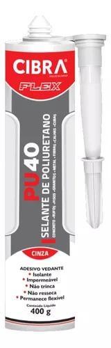 Silicone Selante Cola Pu 40 Flex 400g Cibra