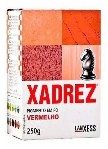 Pigmento Em Pó Xadrez 250g Vermelho Para Tinta