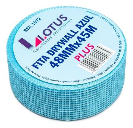 Fita Telada Azul Auto Adesiva  48mm X 45m Lotus